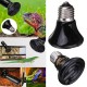 220V Mini Black Ceramic Heat Infrared Emitter Lamp Bulb for Reptile Pet Brooder 25W/50W/75W/100W