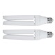 2PCS E27 56*2 LED Garage Light Bulb 2 Blades Foldable Mining Warehouse Ceiling Fan Lamp AC165-265V