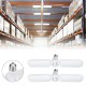 2PCS E27 56*2 LED Garage Light Bulb 2 Blades Foldable Mining Warehouse Ceiling Fan Lamp AC165-265V