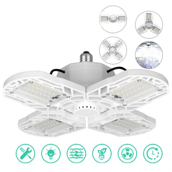 30W 45W 60W E27 LED Bulb Deformable Garage Ceiling Light Ultra-Bright Adjustable Lighting