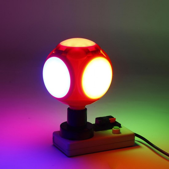 30W E27 LED Light Bulb UFO Football Shape Foldable Colorful Five-leaves Garage Lamp AC85-265V
