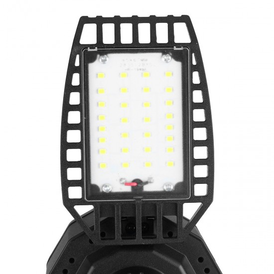 30W/45W/60W/80W E27 LED Garage Light Deformable Ceiling Fixture Workshop Warehouse Lamp 85-265V