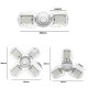 30W/45W/60W/80W E27 Radar Sensor LED Garage Light Bulb Deformable Ceiling Fixture Workshop Lamp AC85-265V