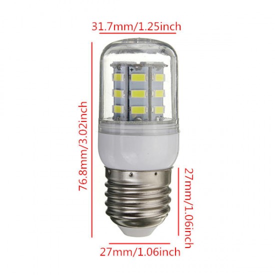 3.5W E27 White/Warm White 5730SMD 27 LED Corn Light Bulb 24V