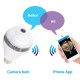 360° Panoramic HD Wireless Camera Wifi Light Bulb 1080P SecurityW / Memory