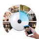 360° Panoramic HD Wireless Camera Wifi Light Bulb 1080P SecurityW / Memory