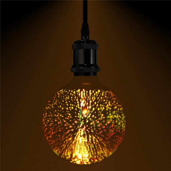 3D E27 4W G125 Retro LED Edison Light Decorative Home Lamp Bulb AC85-265V