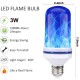 3W E27 99LED Flame Effect Flickering Fire Light Bulb AC85-265V KTV Party Decoration Lamp Blue/Red/Pink/Green/RGB Light