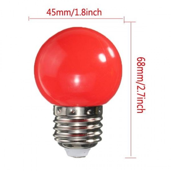 3W E27 Colorful Party 3 LED Bulb 2835 SMD Light Energy-saving Lamps AC 220V