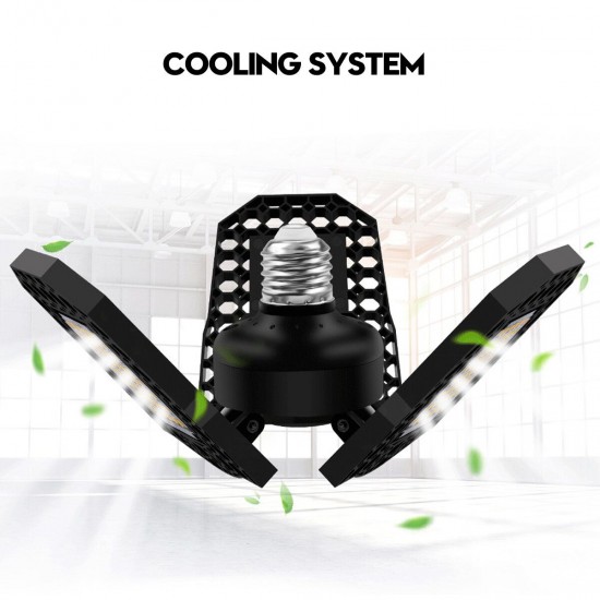 40W 60W 80W E27 LED Bulb SMD2835 Foldable Garage Light Deformable Ceiling Fixture Workshop Lamp AC85-265V 40W 60W 80W E27 LED Bulb SMD2835 Foldable Garage Light Deformable Ceiling Fixture Workshop Lamp AC85-265V