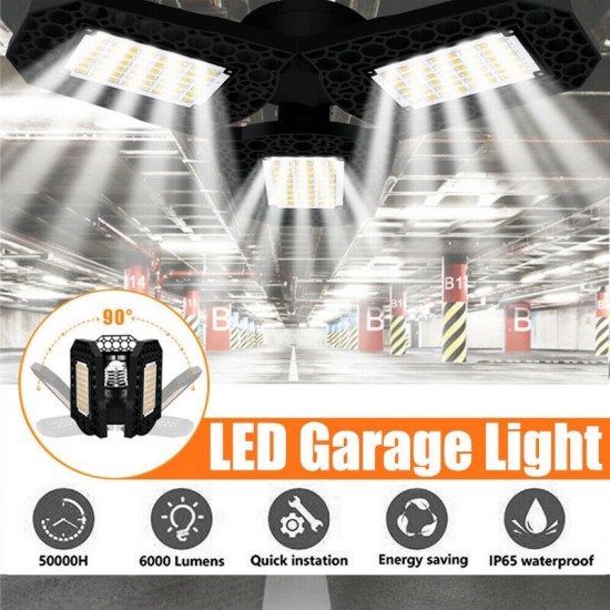 40W E27 Deformable 108LED Garage Light Bulb Waterproof Foldable Fixture Ceiling Workshop Night Lamp 85-265V 40W E27 Deformable 108LED Garage Light Bulb Waterproof Foldable Fixture Ceiling Workshop Night Lamp 85-265V