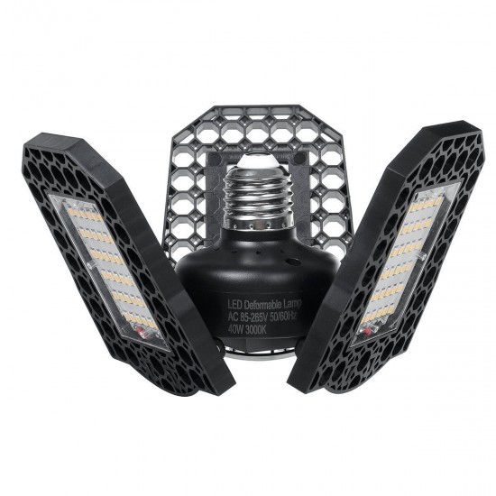 40W E27 Deformable 108LED Garage Light Bulb Waterproof Foldable Fixture Ceiling Workshop Night Lamp 85-265V 40W E27 Deformable 108LED Garage Light Bulb Waterproof Foldable Fixture Ceiling Workshop Night Lamp 85-265V