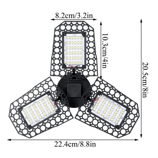 40W E27 Deformable 108LED Garage Light Bulb Waterproof Foldable Fixture Ceiling Workshop Night Lamp 85-265V 40W E27 Deformable 108LED Garage Light Bulb Waterproof Foldable Fixture Ceiling Workshop Night Lamp 85-265V