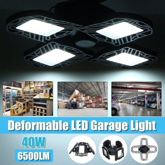 40W E27 LED Garage Light Bulb Deformable Ceiling Fixture Lights Shop Workshop Lamp 85-265V 40W E27 LED Garage Light Bulb Deformable Ceiling Fixture Lights Shop Workshop Lamp 85-265V