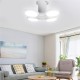 4+1 E27 LED Football Garage Light Bulb UFO Shape Industrial Indoor Foldable Home Lamp 85-265V