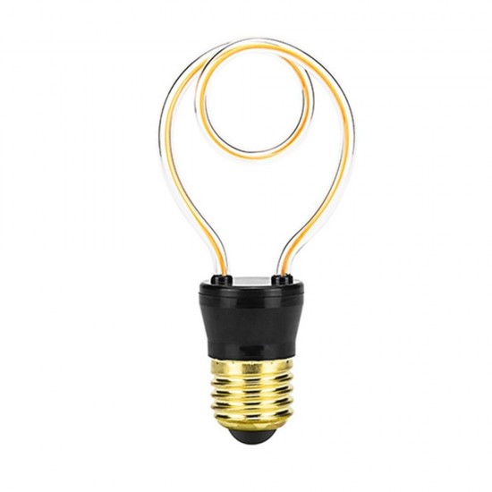 4W Retro Edison Unique Design LED Soft Filament Light Bulb for Indoor Home AC220-240V