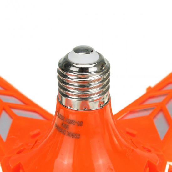 50W 144 LED Deformable Lights Lotus Shape E27 LED Lamp Folding for Factory Garage AC85-265V