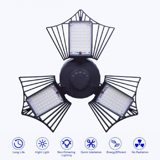 60/80/100W LED Garage Lights Deformable Ceiling Fixture Workshop Shop Three-Leaf 60/80/100W LED Garage Lights Deformable Ceiling Fixture Workshop Shop Three-Leaf