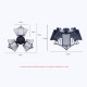 60/80/100W LED Garage Lights Deformable Ceiling Fixture Workshop Shop Three-Leaf 60/80/100W LED Garage Lights Deformable Ceiling Fixture Workshop Shop Three-Leaf