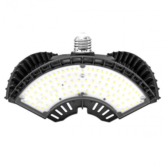 60W 80W E27 LED Garage Light Bulb Ceiling Fixture Shop Workshop Deformable Lamp with Remote Control