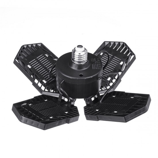 60W E27 132 LED Garage Light 4 Blades Deformable Ceiling Lamp For Workshop Factory AC85-265V 60W E27 132 LED Garage Light 4 Blades Deformable Ceiling Lamp For Workshop Factory AC85-265V