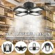 60W E27 132 LED Garage Light 4 Blades Deformable Ceiling Lamp For Workshop Factory AC85-265V 60W E27 132 LED Garage Light 4 Blades Deformable Ceiling Lamp For Workshop Factory AC85-265V