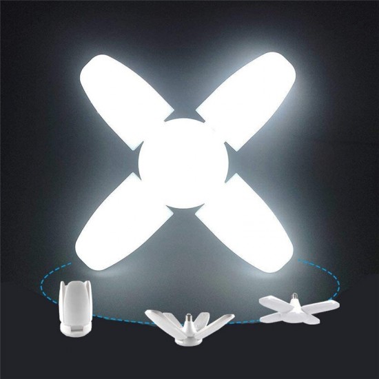 60W E27 LED Garage Light Bulb 4 Blades Deformable Home Ceiling Fixture Shop Lamp 95-265V 60W E27 LED Garage Light Bulb 4 Blades Deformable Home Ceiling Fixture Shop Lamp 95-265V