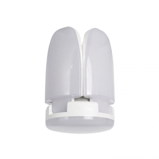 60W E27 LED Garage Light Bulb 4 Blades Deformable Home Ceiling Fixture Shop Lamp 95-265V