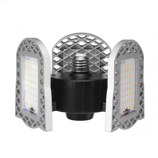 60W LED Garage E27 Light Bulb Deformable Ceiling Fixture Lights Shop Workshop Lamp