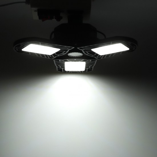 60W/120W 85-265V 3/4 Deformable LED Garage Lights Workshop Ceiling Lamp E26 E27 Base