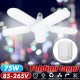 75W E27 2500LM Deformable LED Ceiling Lamp Light Fixture Foldable Home Garage
