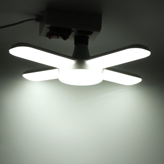 80W 85-265V E27 LED Garage Shop Work Light Ceiling Deformable Adjustable Lamp