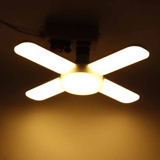 80W 85-265V E27 LED Garage Shop Work Light Ceiling Deformable Adjustable Lamp