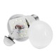 AC 85V-265V 6500K 240 lm 9W 120° E27 12 LED Globe Bulb Light Motion Sensor Lamp