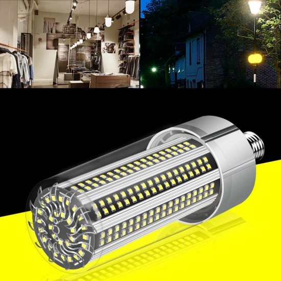 AC100-277V E27 100W No Strobe Fan Cooling Camping Home Garden 366 LED Corn Light Bulb