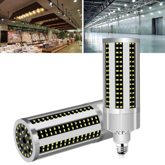 AC100-277V E27 50W Fan Cooling LED Corn Light Bulb Without Lamp Cover for Indoor Home Decoration