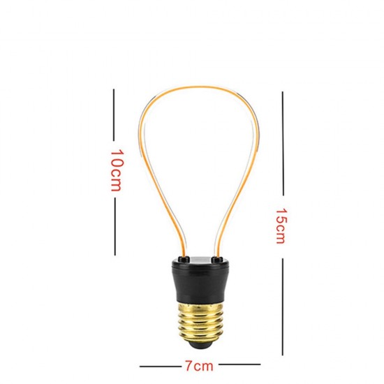 AC220-240V E27 4W JH-P Vintage Edison Antique Soft LED Filament Light Bulb Novelty Lamp for Indoor AC220-240V E27 4W JH-P Vintage Edison Antique Soft LED Filament Light Bulb Novelty Lamp for Indoor