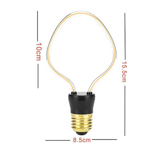 AC220V-240V Vintage Edison Unique Design JH-H E27 4W LED Filament Bulb Antique Soft Indoor Lamp