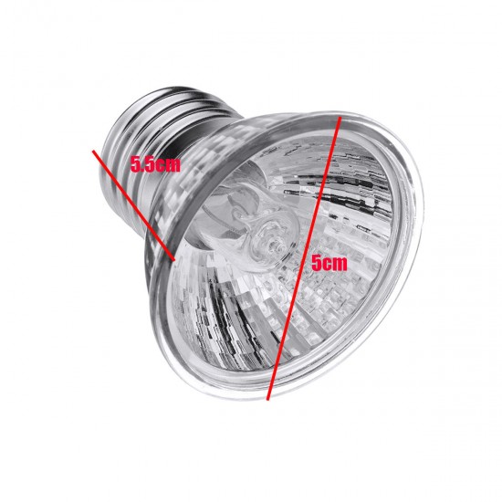AC220V 25W 50W 75W UVA+UVB Emitter Heater Incubator Reptile Heat Light Lamp Pet Bulb