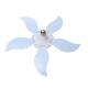 AC220V/AC85-265V Pure White E27 2835 SMD 75W Five-leaf Petal Lamp Ceiling Adjustable LED Garage Light Bulb