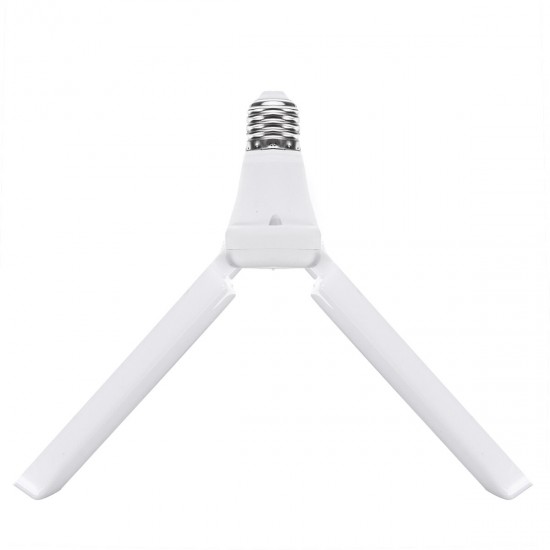 AC85-256V 30W E27 LED Bulb 2 blades Foldable Fan Blade Adjustable Ceiling Lamp for Indoor Home Use