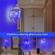AC85-265V 4 Modes E27 Blue LED Flicker Flame Light Bulb Simulated Burning Fire Effect Festival Lamp