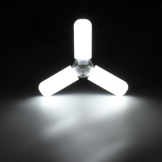 AC85-265V 45W 2835SMD Three Leaves LED Ceiling Light Bulb Foldable Garage Lamp for Home Basement Decor AC85-265V 45W 2835SMD Three Leaves LED Ceiling Light Bulb Foldable Garage Lamp for Home Basement Decor