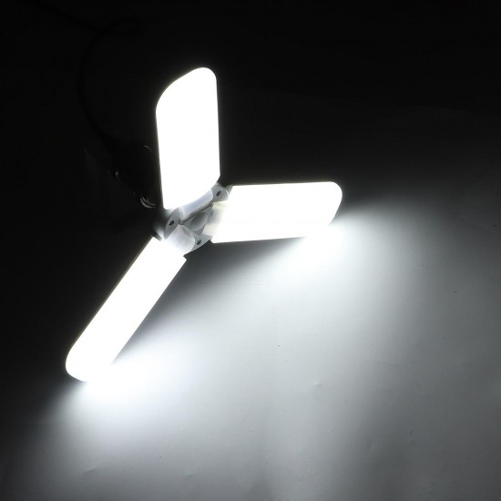AC85-265V 45W 2835SMD Three Leaves LED Ceiling Light Bulb Foldable Garage Lamp for Home Basement Decor AC85-265V 45W 2835SMD Three Leaves LED Ceiling Light Bulb Foldable Garage Lamp for Home Basement Decor