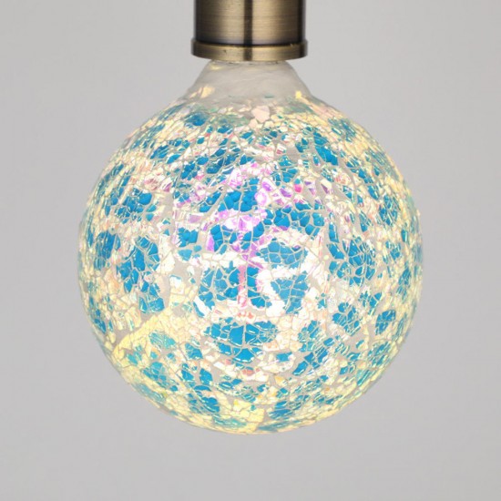AC85-265V 4W E27 1800K G125 Warm White 2835 TFN-125BSL LED Glass Global Light Bulb Indoor Decorative Lamp