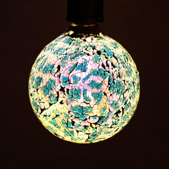 AC85-265V 4W E27 1800K G125 Warm White 2835 TFN-125BSL LED Glass Global Light Bulb Indoor Decorative Lamp
