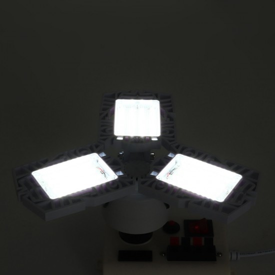 AC85-265V 60W E27 LED Garage Light Bulb SMD2835 Foldable Super Bright Adjustable Ceiling Lamp