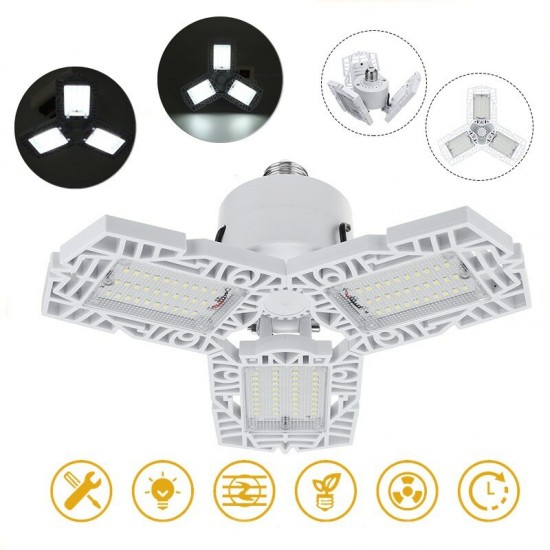 AC85-265V 60W E27 LED Garage Light Bulb SMD2835 Foldable Super Bright Adjustable Ceiling Lamp