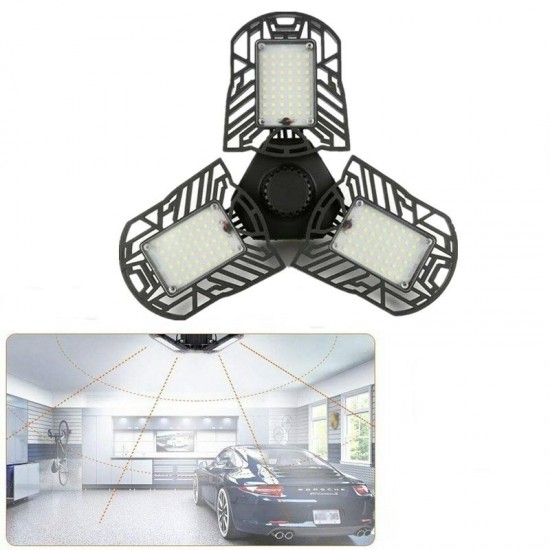 AC85-265V 60W E27 LED Light Bulb Three-Leaves Deformable Foldable Workshop Ceiling Garage Lamp AC85-265V 60W E27 LED Light Bulb Three-Leaves Deformable Foldable Workshop Ceiling Garage Lamp