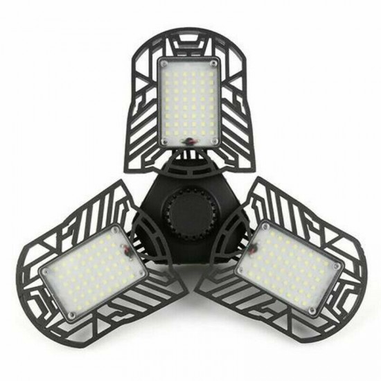 AC85-265V 60W E27 LED Light Bulb Three-Leaves Deformable Foldable Workshop Ceiling Garage Lamp AC85-265V 60W E27 LED Light Bulb Three-Leaves Deformable Foldable Workshop Ceiling Garage Lamp